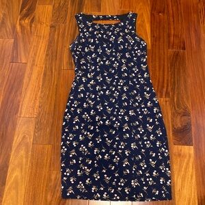 Navy Floral Dress
